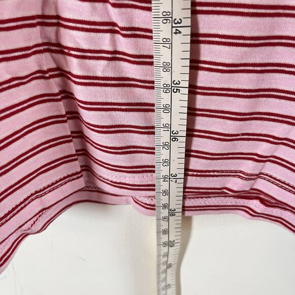 Y2K Womens 2X Betty Boop Striped T Shirt Dress Pink Red - Picture 8 of 8